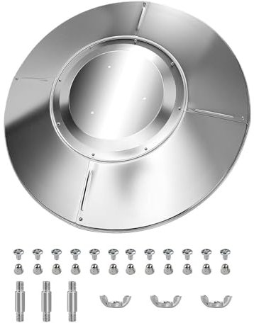 Onlynery Dôme de Remplacement pour Chauffage de terrasse,Pièces de Rechange pour Chauffage au Propane extérieur de 33 Pouces avec 3 Trous pré-percés | Housse de Chauffage de terrasse à Chauffage