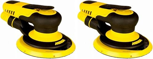 Mirka PROS 680CV / Druckluft Exzenter-Schleifer Schleifmaschine mit Zentral-Absaugung und Klett/für Ø 150mm Schleifpapier / 8,0mm Hub / 8995680111 (Packung mit 2)