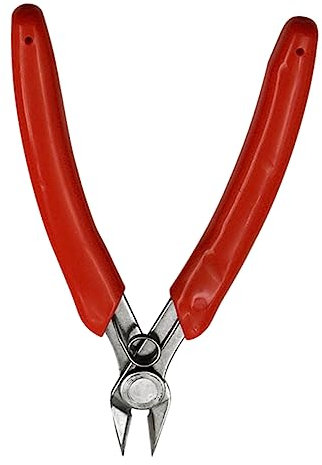 BESTonZON -diagonalzange Tragbarer Drahtschneider Diy-elektrozange Mehrzweck-minizange Für Heimgebrauch Rot Rutschfester Griff Stabiles Material Starke Schneidkraft Für Schmuckherstellung