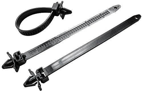 Vehicle Self-locking Cable Ties For Car Chassis Wire Harness Retainer Clip Push Mount Nylon Zips Tie Bundling Fasteners Automotive Cable Tie With Quick Release Head Plastic Strap For Vehicle Wiring To