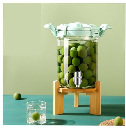 NJDQFA Dispensador De Jugo,Garrafa con Grifo,Dispensador De Bebidas,Dispensador Tarro De Agua,Adecuado para Bodas,Fiestas,Cenas,Reuniones,Picnics Y Otras Ocasiones.,with Bracket,8L