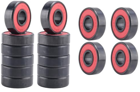 NISHZHU 16 Piezas de Rodamientos de CeráMica Resistentes Al Desgaste de Alta Velocidad para Ruedas de Patineta