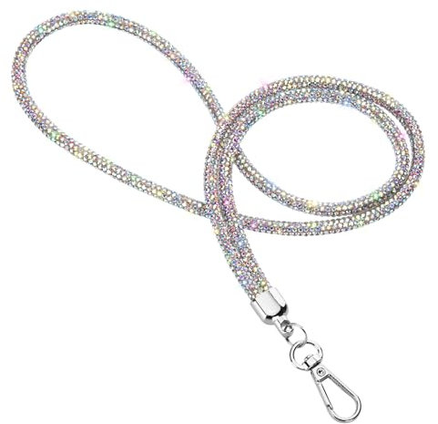 Soleebee Catena per cellulare universale a tracolla, con strass, da donna, compatibile con qualsiasi smartphone, A partire dal colore, M