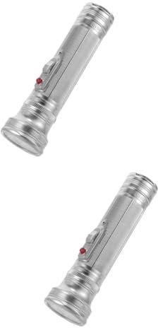 MAGICLULU 2 Uds Linterna Mini Linternas Linterna Antigua Linterna De Mano Linterna De Emergencia Retro Linterna Antigua para Acampar Aire Linterna Pequeña De Aluminio