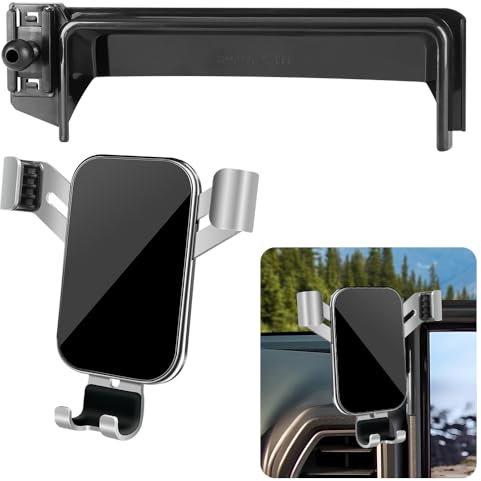LUNQIN Car Phone Holder for Ford Bronco Sport 2021 2022 2023 2024 SUV Auto Interior Accessories Best Cell Phones Mount Cellphone Mobile Cradle Charging Navigation Bracket Screen Stand Accessory