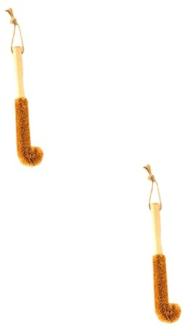 SEWOART 2pcs Bottle Cleaning Brush Long Handle Coconut Fibre Mam Bottle Cleaner Milk Brush Cup Cleaner
