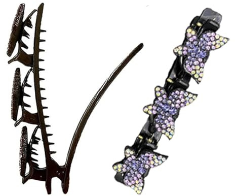 Fermagli per capelli intrecciati, fermagli per capelli intrecciati per donna | Ragazze Donne Treccia Gioielli per capelli Molletta per capelli - Fermagli per capelli Moda Braider