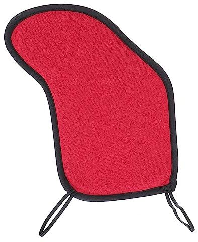 Vaguelly Weicher Kinnschutz aus Baumwolle für Violine 3/4-4/4 mit Schmerzlindernder Schutzschicht für Lange Spielzeiten in Rot