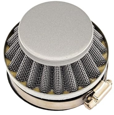 XFYESL Filtro de Gasolina Filtro de Aire de 58 mm, Apto para carburador de Motor de 2 Tiempos de 47 CC y 49 CC, minimoto, Quad, ATV, Dirt Pocket. carburador de Motocicleta(Silver)