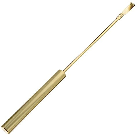 POPETPOP Pendel für Wanduhr aus Metall, Goldfarben, Zylindrisch
