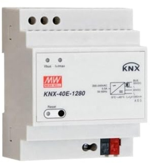 QTAZMJPB 1 Uds KNX-40E-1280 30V 38,4 W KNX Fuente de alimentación Control de iluminación Inteligente for el hogar, Fuente de alimentación conmutada de Seguridad/monitoreo(KNX-40E-1280)