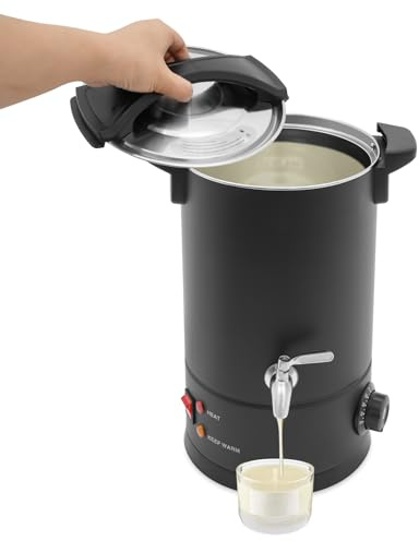 Tagtuell Wachsschmelzer Kerze, Elektrischer Wachsschmelztopf, DIY Kerzenherstellung Set für Sojawachs, Paraffinwachs, Bienenwachs, Doppelschichtisolierung, 86-230℉ (8L)