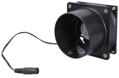 GMBYLBY Inline - Ventilatore per canali, 12 V, per bagno, cucina, 3800 giri/min, piccolo ventilatore di scarico per sala ufficio idroponica cucina