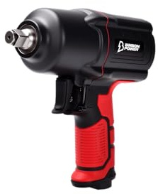 Bimson Power 1/2 Twin Hammer Air Impact Wrench – 1350Nm High Torque, Lightweight 2kg Design, Quiet Operation, Friction Ring Retainer – Ideal for Automotive, Workshop & Garage Use