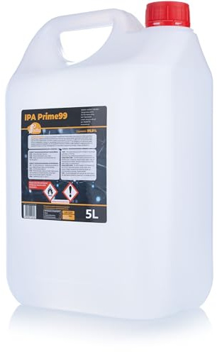 Rosfix IPA Prime99 Isopropanol 99,9 % 5 L – hög renhet rengöringsalkohol | Restfri och snabbtorkande | för elektronik, optik, bil och laboratorium | rengöringsmedel