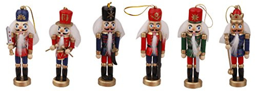 Lot de 6 figurines casse-noisette en uniforme, 11,9 cm, soldat allemand traditionnel de collection