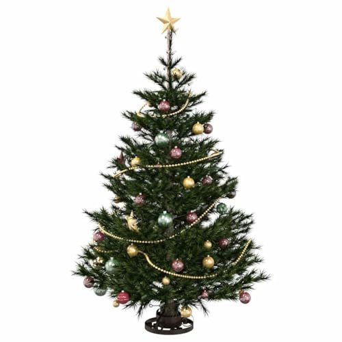 vidaXL Weihnachtsbaumständer Antikes Kupfer 40 x 40 x 20,5 cm Stahl, Eleganter Baumständer, Moderne Weihnachtsstütze, stabile Basis, Feiertagsdeko-Halter
