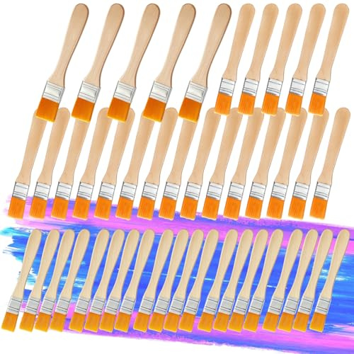 Pinselset, 45 stück Borstenpinsel Für Lack Und Lasur, Malerpinsel Set Mit 1x20, 2x20 Und 3x5 Pinseln, Ideal Für Malerarbeiten Und Renovierungen
