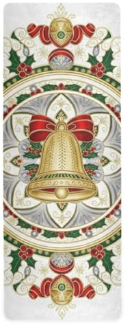Yogamatte im Vintage-Stil, Boho-Glocke, Mandala, dünn, 1 mm, bedruckt, rutschfest, Yoga-Handtuch, 180,3 x 66 cm