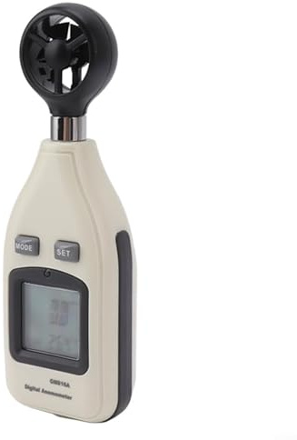 Digitales Anemometer, Luftmassenmesser mit Temperatur, LCD-Display, kompakter Handtester für Outdoor-Aktivitäten GM816A