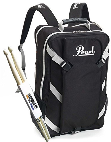 Pearl PDBP-1 Rucksack mit abnehmbarer Stick-Bag + keepdrum Drumsticks