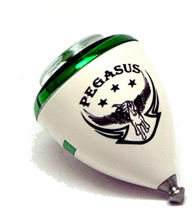 Trompos Space Pegasus - Peonza con diseño de pegaso, modelo de punta fija, 3 colores disponibles