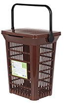 Home Umimax - Recipiente para Bolsas de Basura (10 L, tamaño estándar), Color marrón