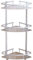 SOULONG Mensole da Bagno ad Angolo, Scaffale Doccia Salvaspazio, 3 Ripiani, Portaoggetti Doccia con Ganci, Mensola da Doccia per Organizzare Tazze, 56 × 23 × 30 cm