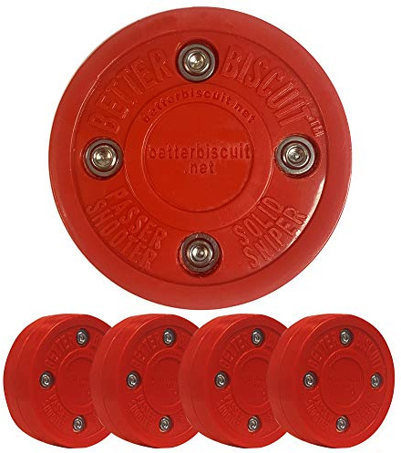 Better Biscuit Solide Off-Eishockey Puck, rot