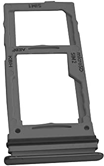 jbTec Dual SIM-Tray/SD-Card kompatibel mit Samsung Galaxy A52 / A52s / A72 - Kartenhalter Slot Rahmen Schwarz