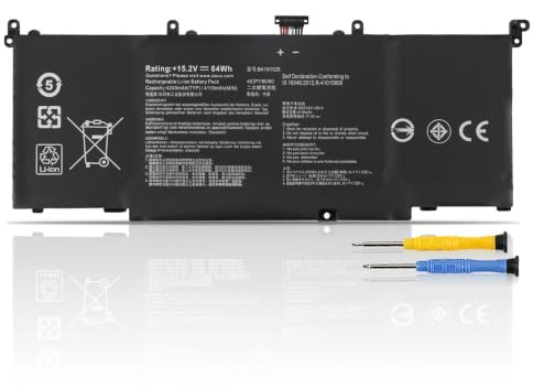 K KYUER B41N1526 Batería para ASUS G502V G502VM G502VT FX502V FX502VD V6W33 | FX502VE FX502VM FX60V FX60VM ROG Strix GL502V GL502VT GL502VM GL502VML GL502VMK GL502VMZ S5V S5VM ZX60V FX502VM-FY361T 64Wh