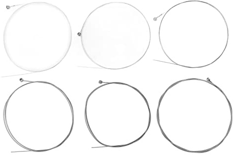 Elektrogitarrensaiten, Steel glänzend, Gitarrensaiten Set 6-teilig, for Anfänger, Profis, tägliche Übung, Live-Auftritte, Studioaufnahmen