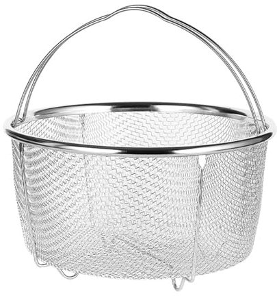 Cesta para Vapor, Cesta de Malla para Vapor Cesta y Colador de Malla de Acero Inoxidable para Ollas a Presión y Ollas para Lavar Freír a Vapor, vaporera microondas, vaporera cocinar vapor(20cm)