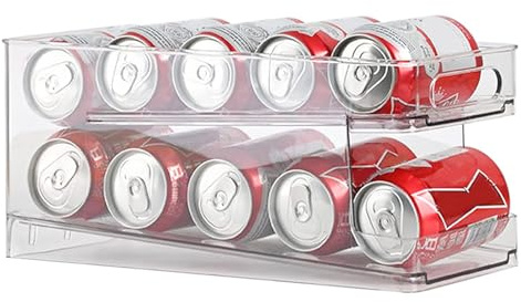 VOSSBACH Kühlschrank Dosen Organizer für 250ml/330ml Getränkedosen Dosenspender Dosenhalter Getränkehalter