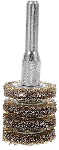 SKISUNO Drill Sanding Attachment Electric Wire Brush Wire Wheel for Drill Rust Remover for Polishing
