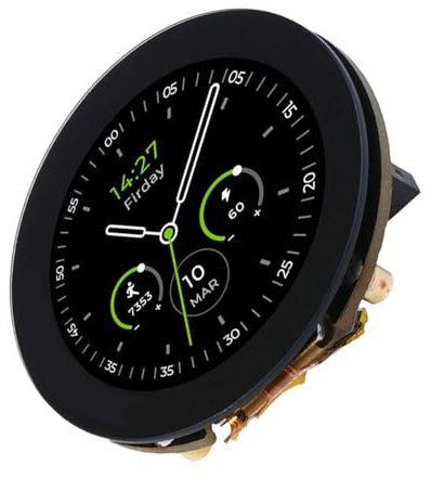 WHKM 3,2 cm (1,28 Zoll) rundes LCD-Display, berührbare Schnittstellen, integrierter Ladespeicher-Erweiterungsschlitz für Wearables