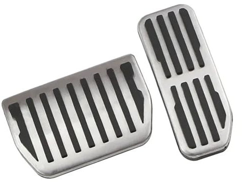 GUPEB Edelstahl Auto Pedale Gas Bremse Fuß Pedal Rest Pedale Pad, Passend für Jaguar XE XF F-Pace F Pace 2015-2018