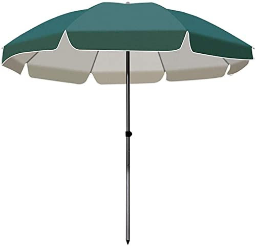 ARDZLALS Outdoor Garden Parasols Outdoor Sun Umbrella 2m Height Adjustable Garden Parasol Summer Large Beach Courtyard Patio Ground-Inserted Umbrellas,Without Parasol Base