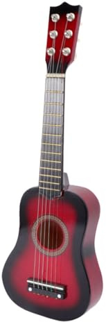 BESPORTBLE Chitarra Acustica in Legno Corde da Chitarra Portatile per Ragazzo Ragazza per Ragazzi Strumenti Musicali Giocattolo per Principianti