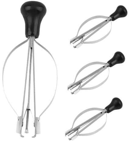 Herramienta de Reparación de Relojero 4 Piezas de Acero para Manecillas | Extractor Portátil, Diseño de Precisión, Uso en Taller y Hogar, Acabado Plata, para Relojero Profesional y Aficionado