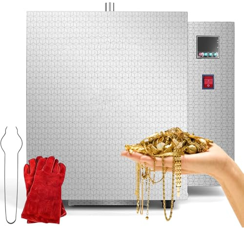twostronking Forno per Ceramica, 1500 W Forno di Fusione Elettrico, Controllo della Temperatura a Segmenti, Temperatura Massima 800℃, Ideale per La Cottura di Stampi in Cera/Gesso