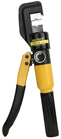 Yctze Pinza Crimpatrice Idraulica per Connettori DIN AWG JIS Pinza a Crimpare a Pressione da 8 Tonnellate con Testa Rotante a 180°