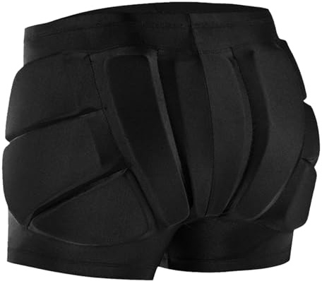 Wangcmcol Pantalones cortos protectores para niños y niñas, ligeros, transpirables, acolchados, protección contra impactos para ciclismo, patineta (S)