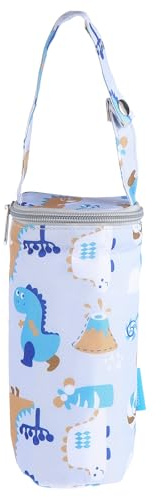 Mikikit Babyflaschentasche für Milchflasche, 1 Stück, Isoliert | Oxfordstoff, Baumwolle und Tinfoil, für Unterwegs in Wickeltasche, zum Befestigen Am Kinderwagen