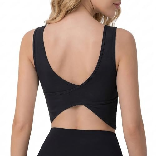D.DUO Débardeurs Sport Confortables Femme avec Soutien-Gorge intégré | Tissu doux confortable, adapté au yoga, sport et tenue quotidienne