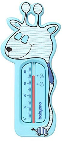 BabyOno Schwimmendes Badethermometer, Mint, niedliche Giraffe