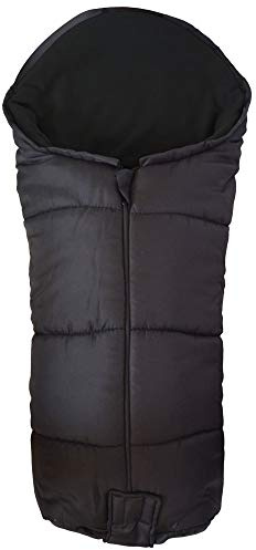 FYLO Universal Footmuff Deluxe Cosy Toes Fleece Lined Deluxe Snuggly Fitting for All Pushchairs Strollers Prams Buggys Baby Jogger - Black