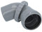 Abwasser Verdrehung Bogen HT-Rohr Installation DN 50 110 Abflussrohr Kunststoff (50 mm, grau)
