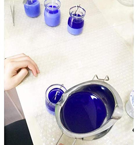 Double Boiler Pan Stainless Steel Melting Pot for Candle,Chocolate Making, Metal Melting Pot for Wax, Butter Melting 2pieces/set