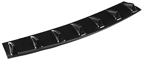 EVGATSAUTO Aileron de pare-chocs arrière de voiture, diffuseur de lèvre d'aile d'aileron d'aileron de requin de châssis de pare-chocs arrière compatible avec la voiture universelle (L)